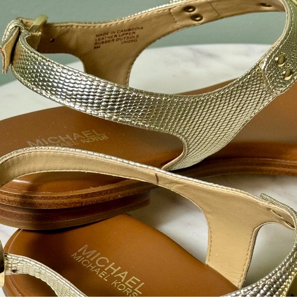 Michael Kors Gold Sandals - Picture 2 of 4